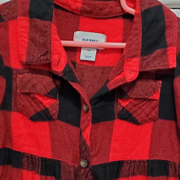 Old Navy Flannel Dress Size 5 - Picture 3 of 4